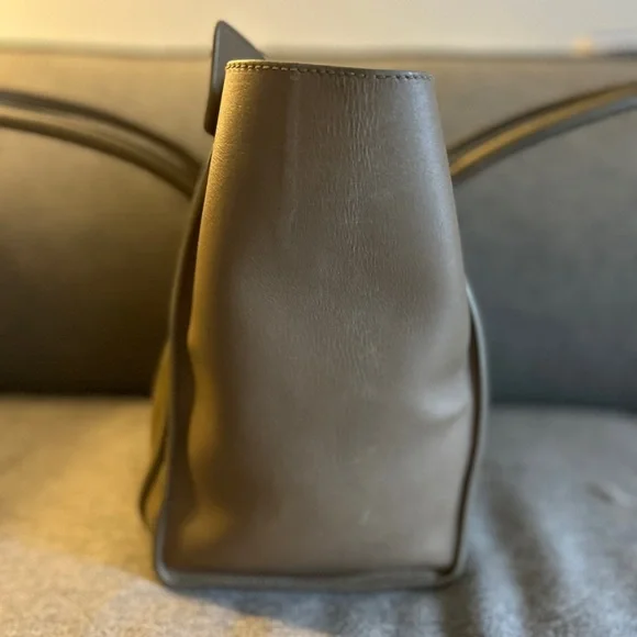 Celine Olive Green Leather Mini Luggage Tote - Picture 13 of 16